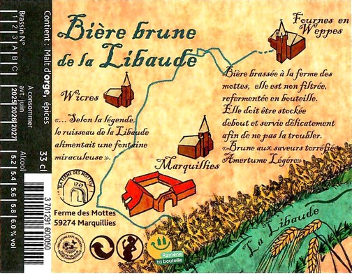 Etiquette BRASSERIE LA FERME DES MOTTES 135