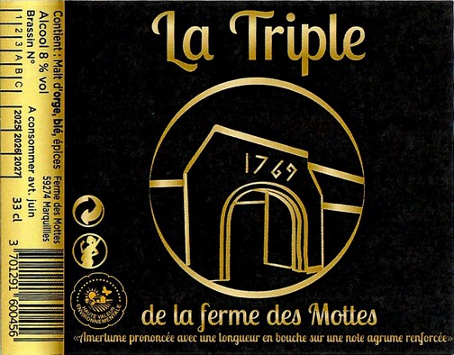 Etiquette BRASSERIE LA FERME DES MOTTES 138