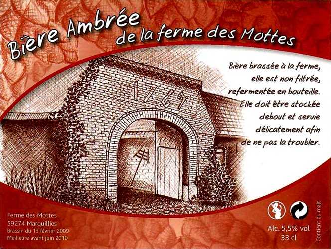 etiquette BRASSERIE LA FERME DES MOTTES 15