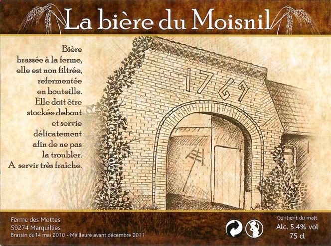 Etiquette BRASSERIE LA FERME DES MOTTES 155