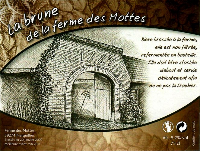 etiquette BRASSERIE LA FERME DES MOTTES 17