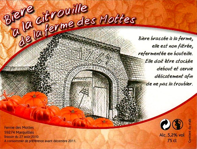 etiquette BRASSERIE LA FERME DES MOTTES 19