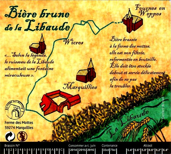 etiquette BRASSERIE LA FERME DES MOTTES 21