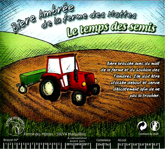 etiquette BRASSERIE LA FERME DES MOTTES 22
