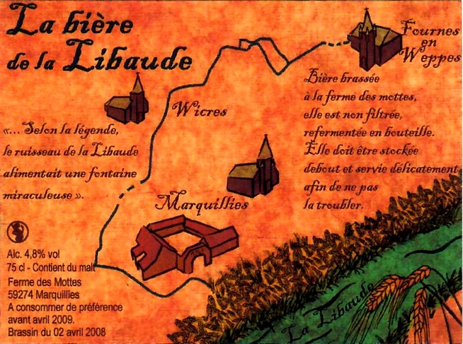 etiquette BRASSERIE LA FERME DES MOTTES 33