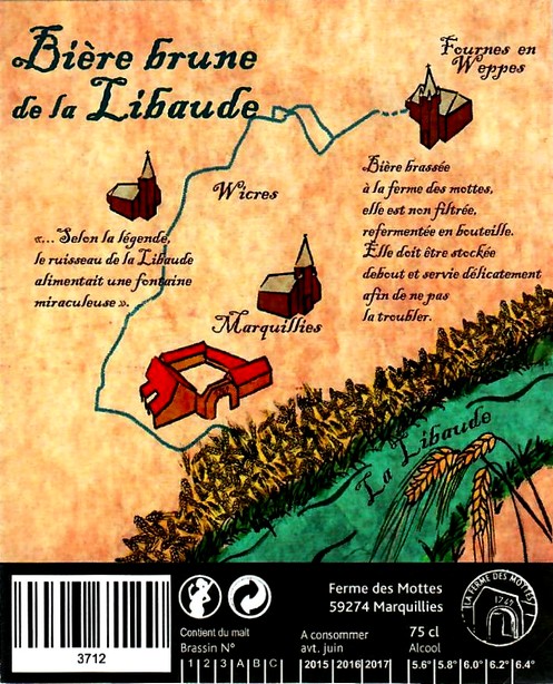 etiquette BRASSERIE LA FERME DES MOTTES 34