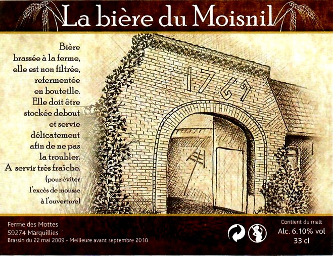 etiquette BRASSERIE LA FERME DES MOTTES 43