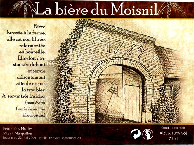 etiquette BRASSERIE LA FERME DES MOTTES 44