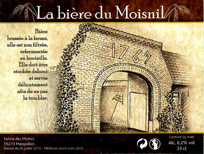 etiquette BRASSERIE LA FERME DES MOTTES 55