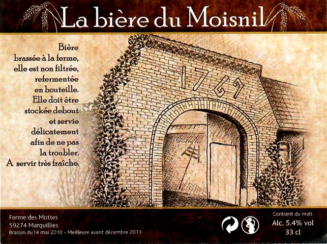 etiquette BRASSERIE LA FERME DES MOTTES 56