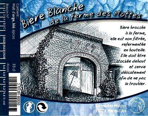 etiquette BRASSERIE LA FERME DES MOTTES 58