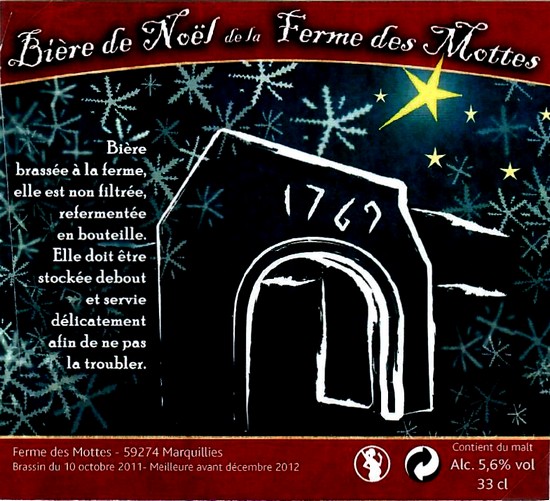 etiquette BRASSERIE LA FERME DES MOTTES 78