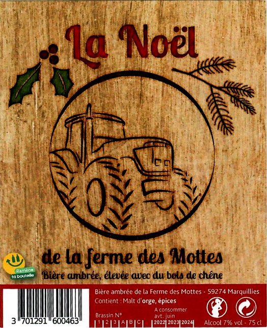 Etiquette BRASSERIE LA FERME DES MOTTES 97