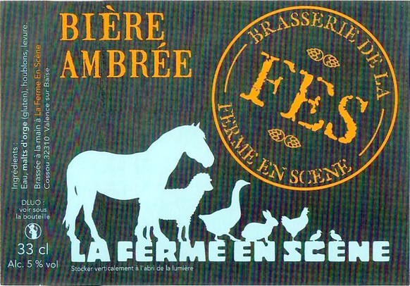 Etiquette BRASSERIE LA FERME EN SCENE 02
