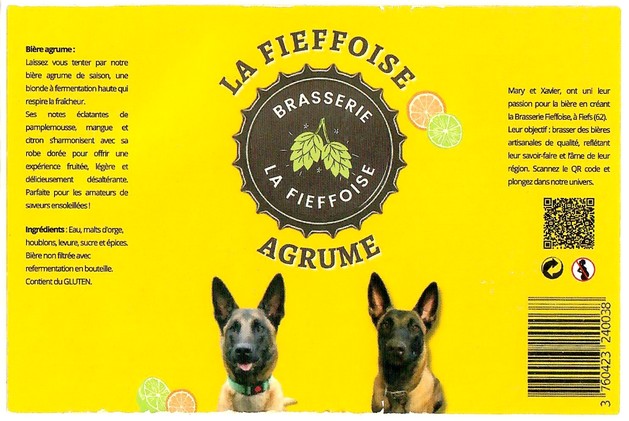 Etiquette BRASSERIE LA FIEFOISSE 09