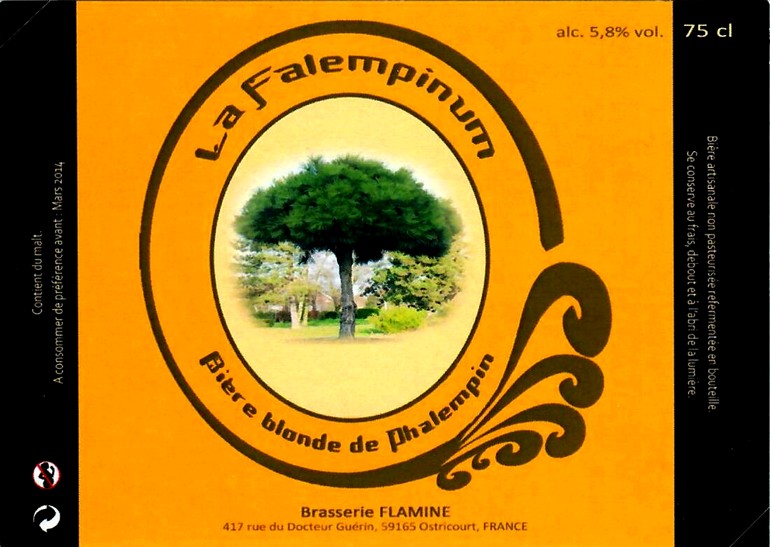 etiquette BRASSERIE FLAMINE 05