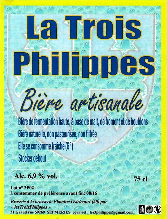 etiquette BRASSERIE FLAMINE 13