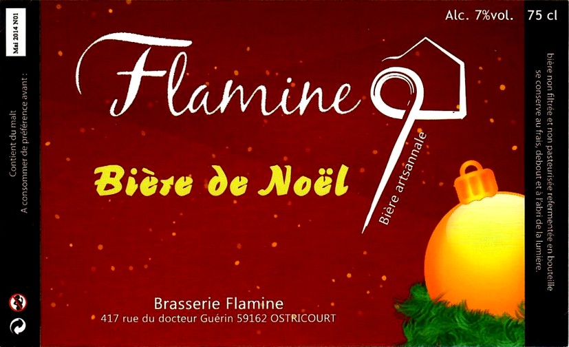 etiquette BRASSERIE FLAMINE 16