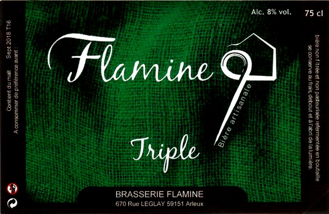 etiquette BRASSERIE FLAMINE 22