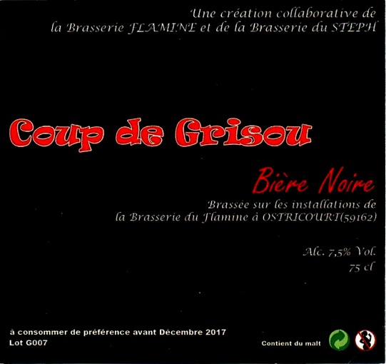 etiquette BRASSERIE FLAMINE 23