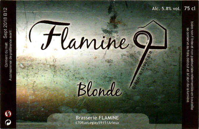 etiquette BRASSERIE FLAMINE 33