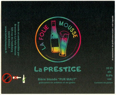 Etiquette BRASSERIE LA FOLIE MOUSSE 03