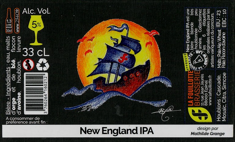 Etiquette BRASSERIE LA FOUILLOTTE 32