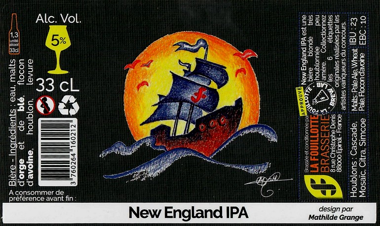 Etiquette BRASSERIE LA FOUILLOTTE 39