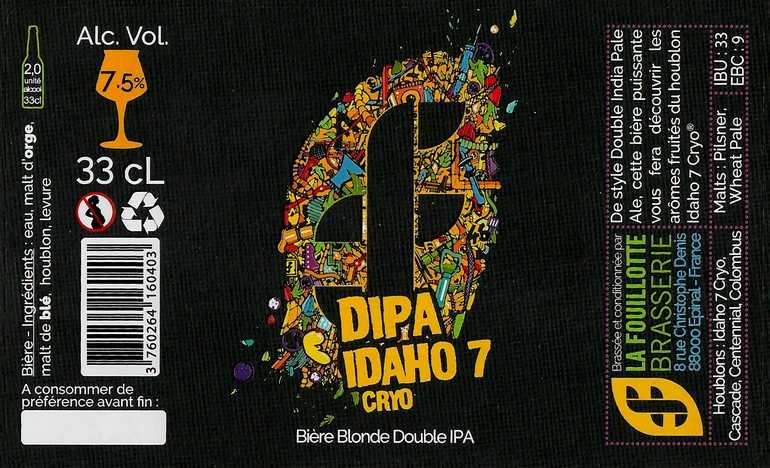 Etiquette BRASSERIE LA FOUILLOTTE 43