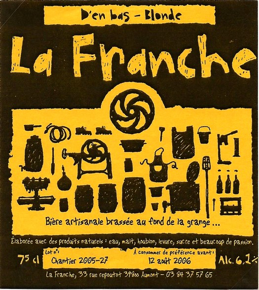 etiquette BRASSERIE LA FRANCHE 02