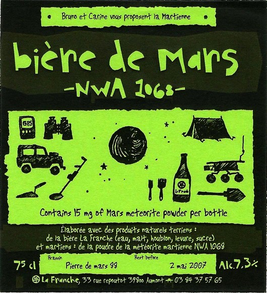 etiquette BRASSERIE LA FRANCHE 07