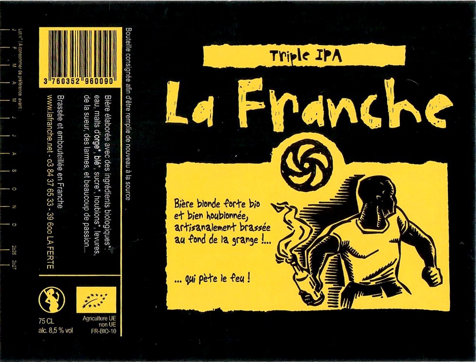 Etiquette BRASSERIE LA FRANCHE 100