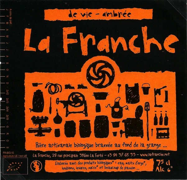 etiquette BRASSERIE LA FRANCHE 13