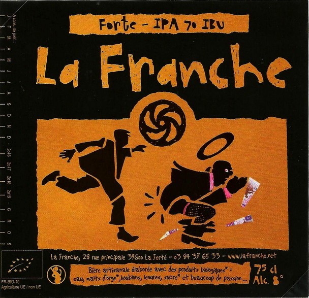 etiquette BRASSERIE LA FRANCHE 37