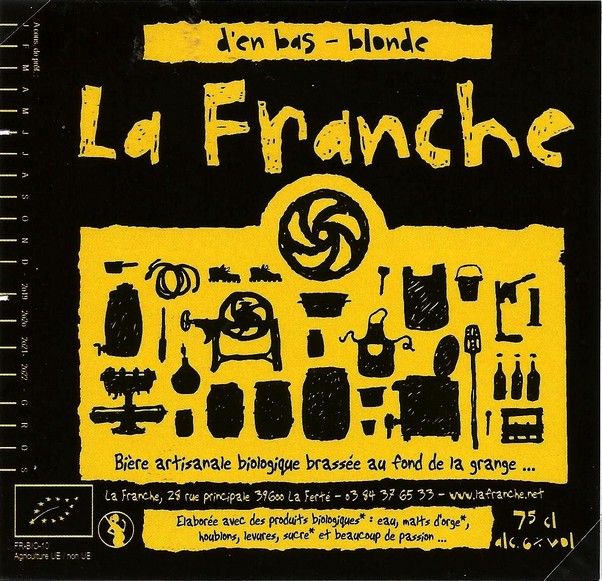 etiquette BRASSERIE LA FRANCHE 45