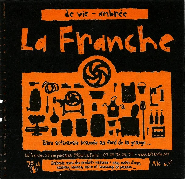 etiquette BRASSERIE LA FRANCHE 51