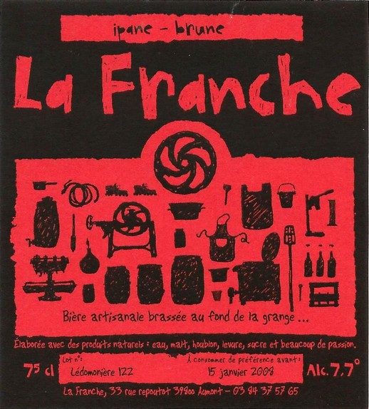 etiquette BRASSERIE LA FRANCHE 52