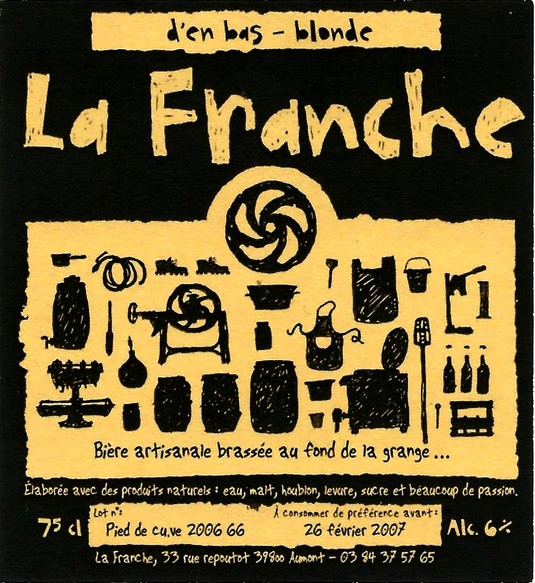 etiquette BRASSERIE LA FRANCHE 53