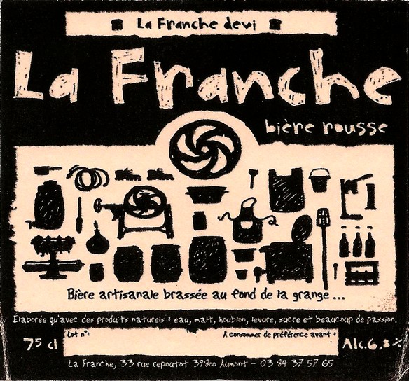 etiquette BRASSERIE LA FRANCHE 57