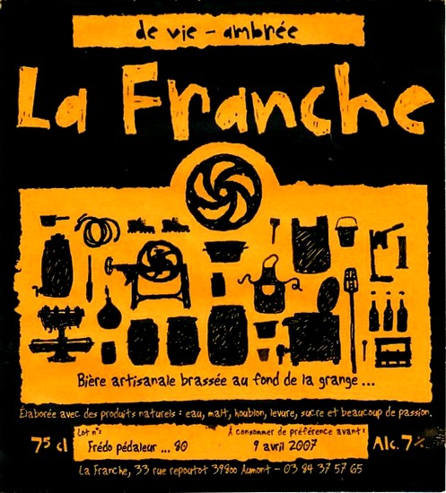 etiquette BRASSERIE LA FRANCHE 58