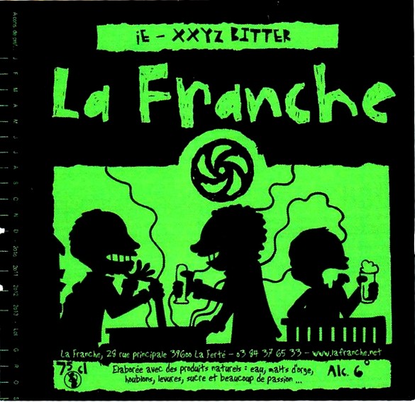 etiquette BRASSERIE LA FRANCHE 59