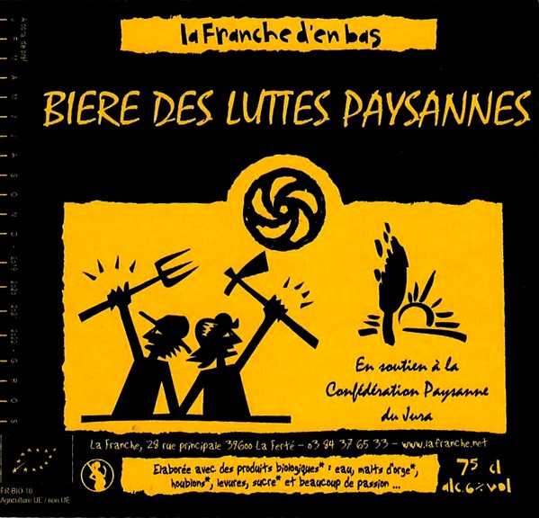 etiquette BRASSERIE LA FRANCHE 63