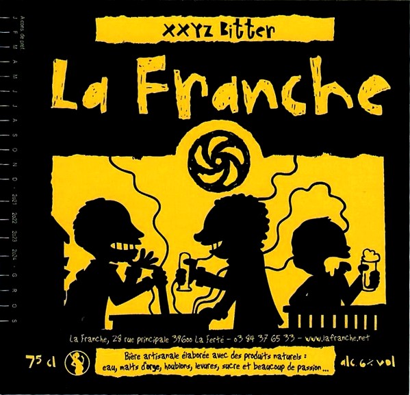 etiquette BRASSERIE LA FRANCHE 65