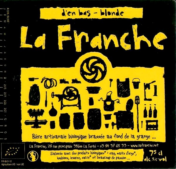 Etiquette BRASSERIE LA FRANCHE 72