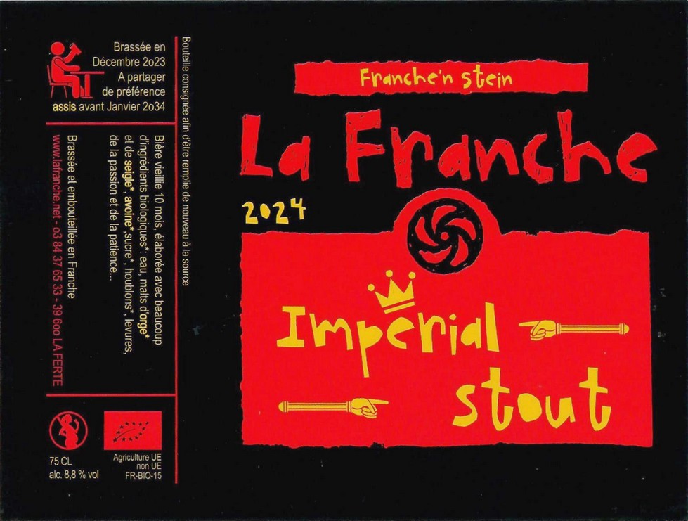 Etiquette BRASSERIE LA FRANCHE 96