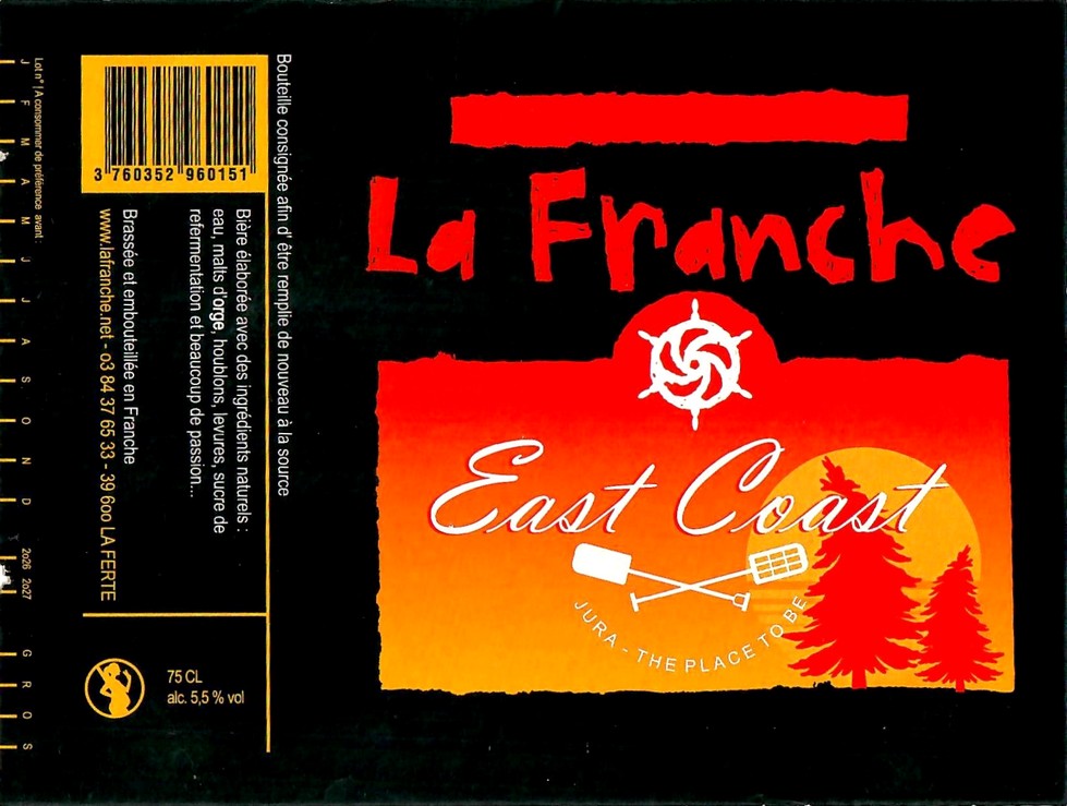 Etiquette BRASSERIE LA FRANCHE 99