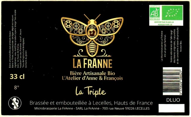 Etiquette BRASSERIE LA FRANNE 03