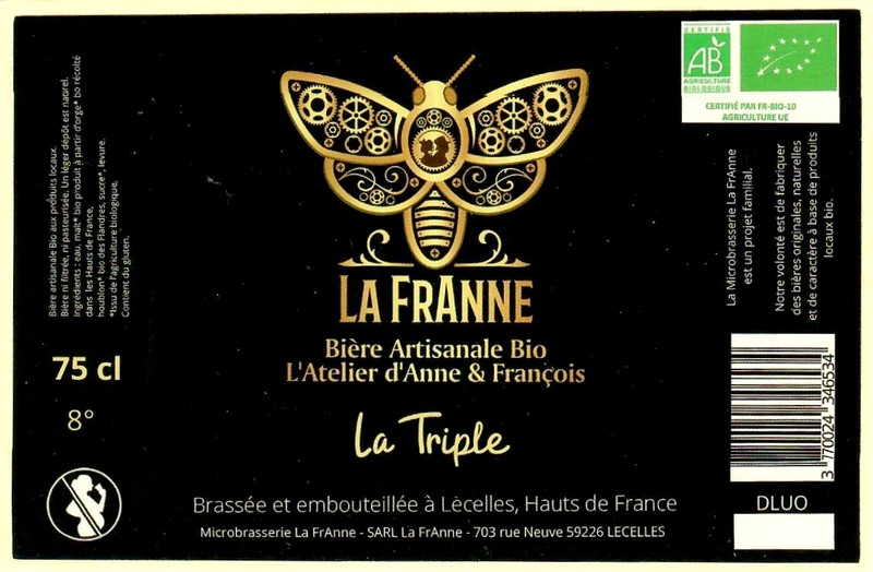 Etiquette BRASSERIE LA FRANNE 05