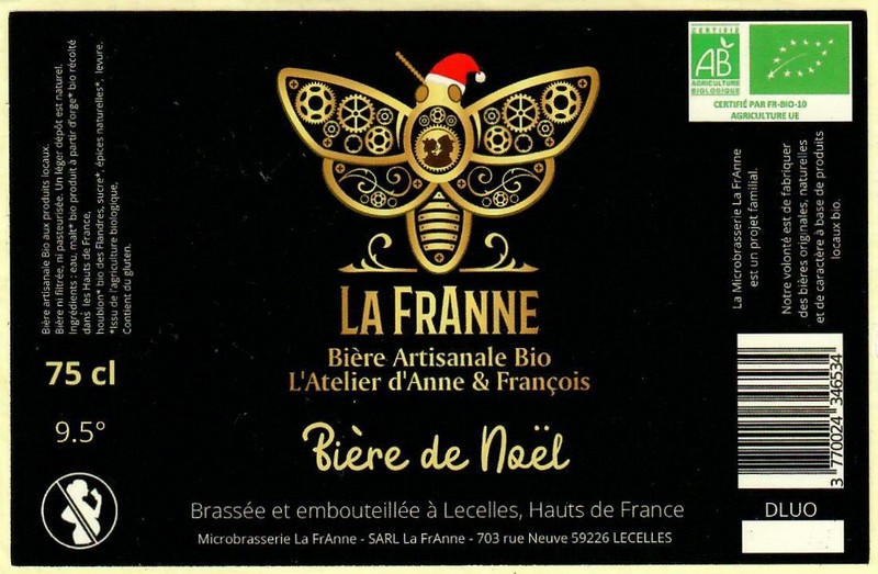 Etiquette BRASSERIE LA FRANNE 06