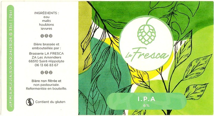 Etiquette BRASSERIE LA FRESCA 05